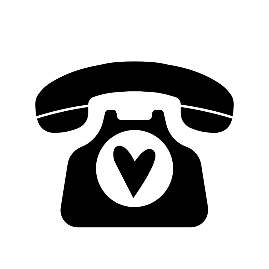 Kompotoi Icon Telefon mit Herz